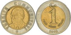 World Coins - Coin, Turkey, New Lira, 2005, Istanbul, , Bi-Metallic, KM:1169