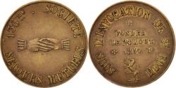 World Coins - France, Token, Insurance, Société de secours mutuels, 1834, , Copper