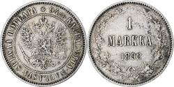 World Coins - Finland, Alexander III, Markka, 1892, Helsinki, Silver, , KM:3.2