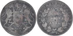 World Coins - Coin, India, 1/4 Anna, 1835