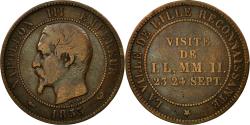 World Coins - France, Token, Visite de Napoléon III à Lille, 1853, Barre, , Bronze