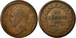 World Coins - Coin, Monaco, Honore V, Decime, 1838, Monaco, , Copper, KM:97.1