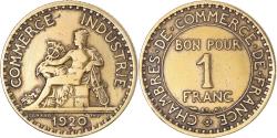 World Coins - Coin, France, Chambre de commerce, Franc, 1920, Paris,