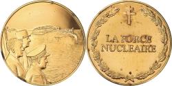 World Coins - France, Medal, La Force Nucléaire, Politics, Society, War, , Vermeil