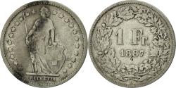 World Coins - Coin, Switzerland, Franc, 1887, Bern, , Silver, KM:24