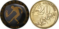 World Coins - Greece, Token, Ancient Olympic Sport, Halma, Copper-nickel,