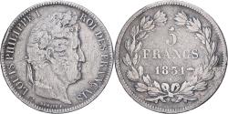 World Coins - France, 5 Francs, 1831, Strasbourg, Silver, , Gadoury:677, KM:745.3