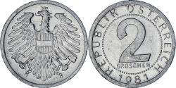 World Coins - Austria, 2 Groschen, 1981