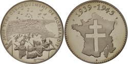World Coins - France, Medal, Débarquement de Normandie, The Fifth Republic, History