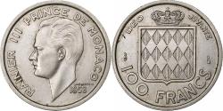 World Coins - Monaco, Rainier III, 100 Francs, Cent, 1956, Copper-nickel,