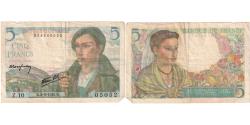 World Coins - France, 5 Francs, Berger, 1943-06-02, Z.10, VF(30-35)