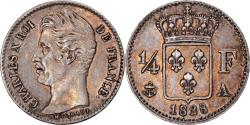 World Coins - Coin, France, Charles X, 1/4 Franc, 1828, Paris, , Silver, KM:722.1