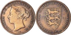 World Coins - Coin, Jersey, Victoria, 1/12 Shilling, 1881, , Bronze, KM:8