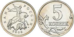 World Coins - Coin, Russia, 5 Kopeks, 2008, , Copper-Nickel Clad Steel