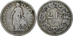 World Coins - Switzerland, 2 Francs, 1878, Bern, Silver, , KM:21