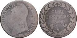 World Coins - Coin, France, Dupré, 5 Centimes, Paris, , Copper, Gadoury:126/126a