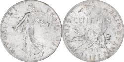 World Coins - Coin, France, Semeuse, 50 Centimes, 1917, Paris, , Silver, KM:854
