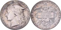 World Coins - France, Medal, Concours Régional Agricole de Niort, 1882, Silver, Ponscarme