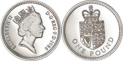 World Coins - Coin, Great Britain, Elizabeth II, Pound, 1988, , Nickel-brass, KM:946