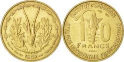 World Coins - Coin, French West Africa, 10 Francs, 1957, , Aluminum-Bronze, KM:E6