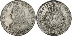 World Coins - France, Louis XV, Ecu aux branches d'olivier, 1727, Rennes, Silver,