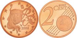 World Coins - France, 2 Euro Cent, 2008, Paris, BE, , Copper Plated Steel, KM:1283