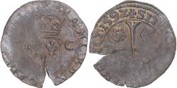 World Coins - Coin, France, Charles X, Douzain aux deux C, 1592, , Billon
