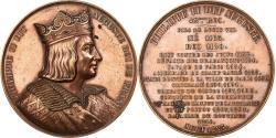World Coins - France, Medal, Les Rois de France, Philippe II, 1838, Copper, Caqué,