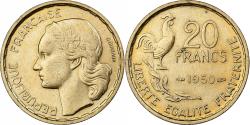 World Coins - France, 20 Francs, Guiraud, 1950, Paris, Aluminum-Bronze, , KM:917.1