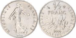 World Coins - France, Semeuse, 1/2 Franc, 2000, Monnaie de Paris, , Nickel, KM:931.1