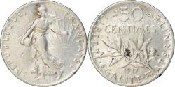 World Coins - Coin, France, Semeuse, 50 Centimes, 1917, Paris, , Silver, KM:854