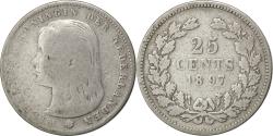 World Coins - Coin, Netherlands, Wilhelmina I, 25 Cents, 1897, , Silver, KM:115