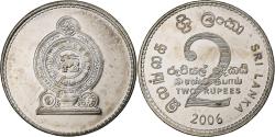 World Coins - Sri Lanka, 2 Rupees, 2006, Nickel Clad Steel, , KM:147a