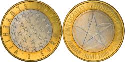World Coins - Slovenia, 3 Euro, Presidency of the European Union, 2008, , Bi-Metallic