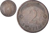 World Coins - Latvia, 2 Santimi, 2007