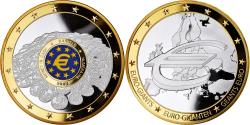 World Coins - France, Medal, Géants Euro, Numéraire, 2002, , Copper Gilt