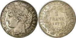 World Coins - Coin, France, Cérès, Franc, 1872, Bordeaux, , Silver, KM:822.2