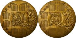 World Coins - France, Medal, Calendrier, Signes du Zodiac, 1970, Anastase, , Bronze
