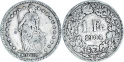 World Coins - Coin, Switzerland, Franc, 1904, Bern, , Silver, KM:24