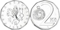 World Coins - Coin, Czech Republic, 2 Koruny, 1995