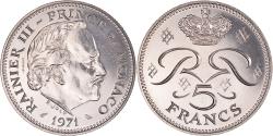 World Coins - Coin, Monaco, Rainier III, 5 Francs, 1971, Paris, ESSAI,