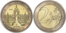 World Coins - Germany, 2 Euro, Sachsen, 2016, Hambourg, Bi-Metallic,