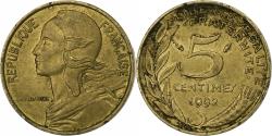World Coins - France, 5 Centimes, Marianne, 1992, Paris, Aluminum-Bronze, , Le