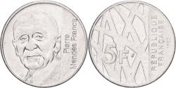 World Coins - France, 5 Francs, Mendès France, 1992, Paris, Nickel, , Gadoury:773