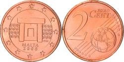 World Coins - Malta, 2 Euro Cent, 2008, Paris, , Copper Plated Steel, KM:126