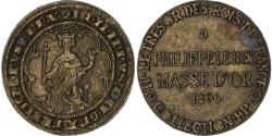 World Coins - France, Token, Collection BP, Masse d'Or Philippe le Bel, Copper,