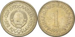 World Coins - Coin, Yugoslavia, Dinar, 1991, , Copper-Nickel-Zinc, KM:142