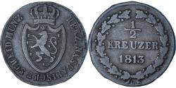 World Coins - Coin, German States, NASSAU, 1/2 Kreuzer, 1813, Usingen, , Copper