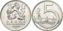 World Coins - Czech Republic, 5 Korun, 2008, Nickel plated steel, , KM:8