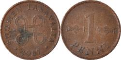 World Coins - Coin, Finland, Penni, 1967